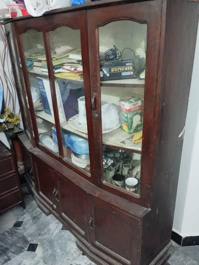 Wooden Showcase in Good Condition