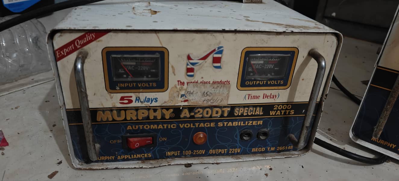 MURPHY Automatic Voltage Stabilizer – 2000 Watts 1