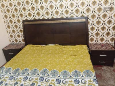 bed and dressing