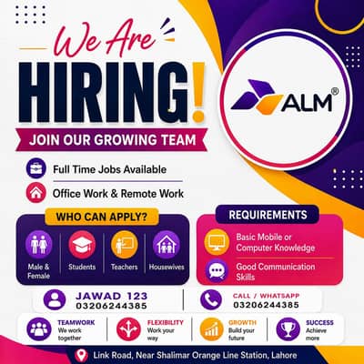 we are hiring for online office work male and female
