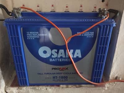 Osaka Solar Tubular  Battery
