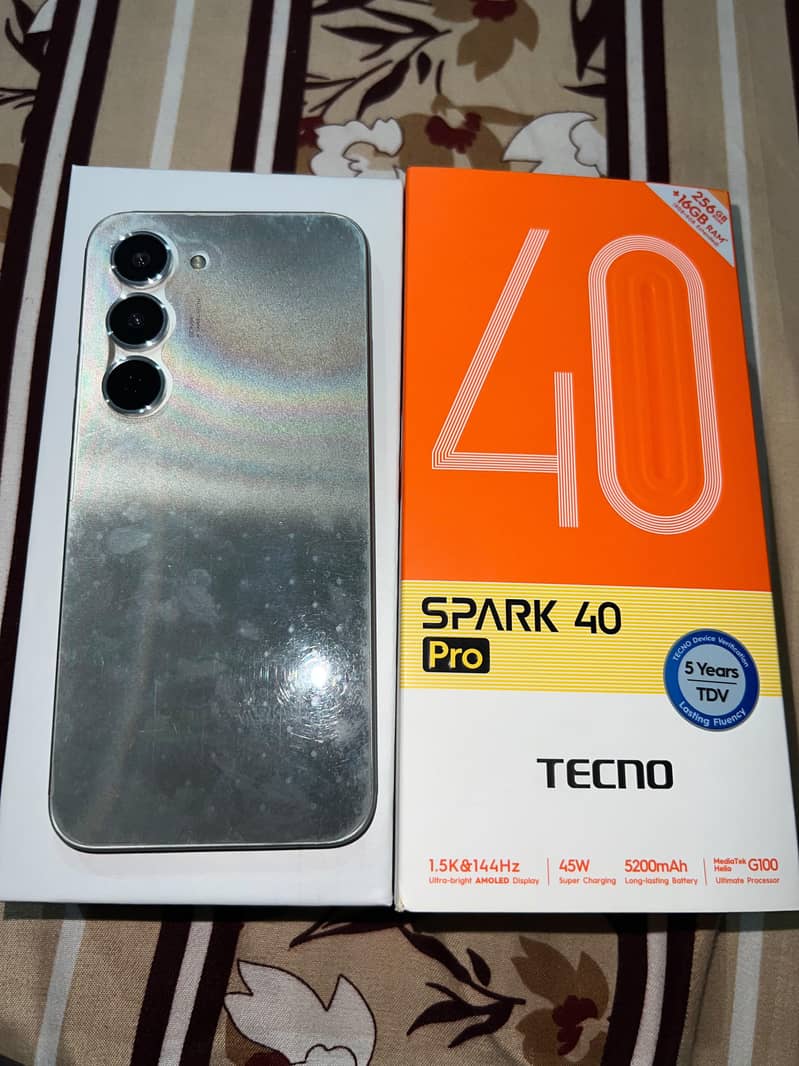 Tecno spark 40 pro Box pulled. 0