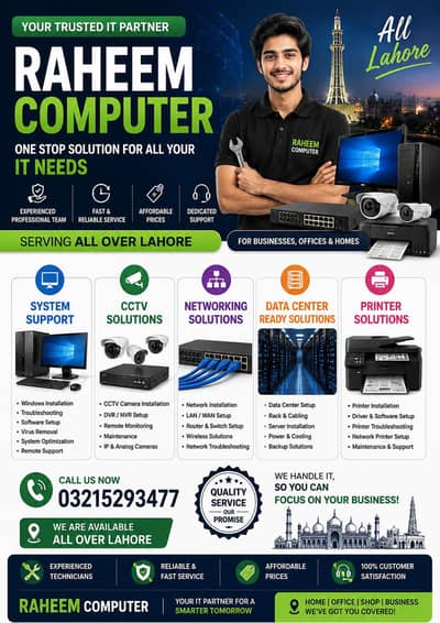 Raheem Computer – Your Trusted IT Solutions Partner in Lahore