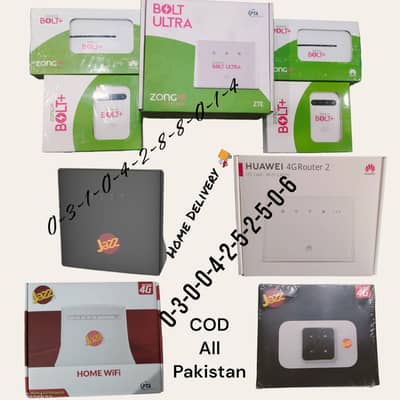 Zong 4G Bolt Internet WiFi Cloud MBB ZONG 4G BOLT ULTRA Modem