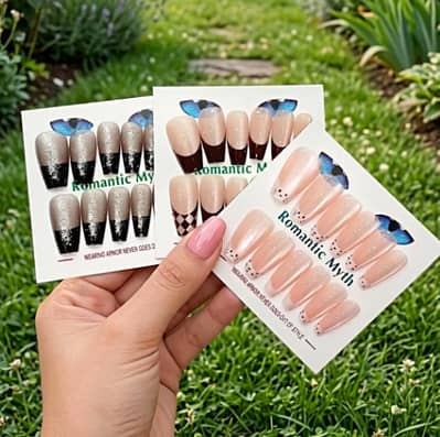 Romantic M Fake Nails for Women – 100 Pcs