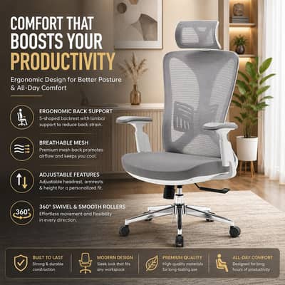 Premium ergonomic office chair