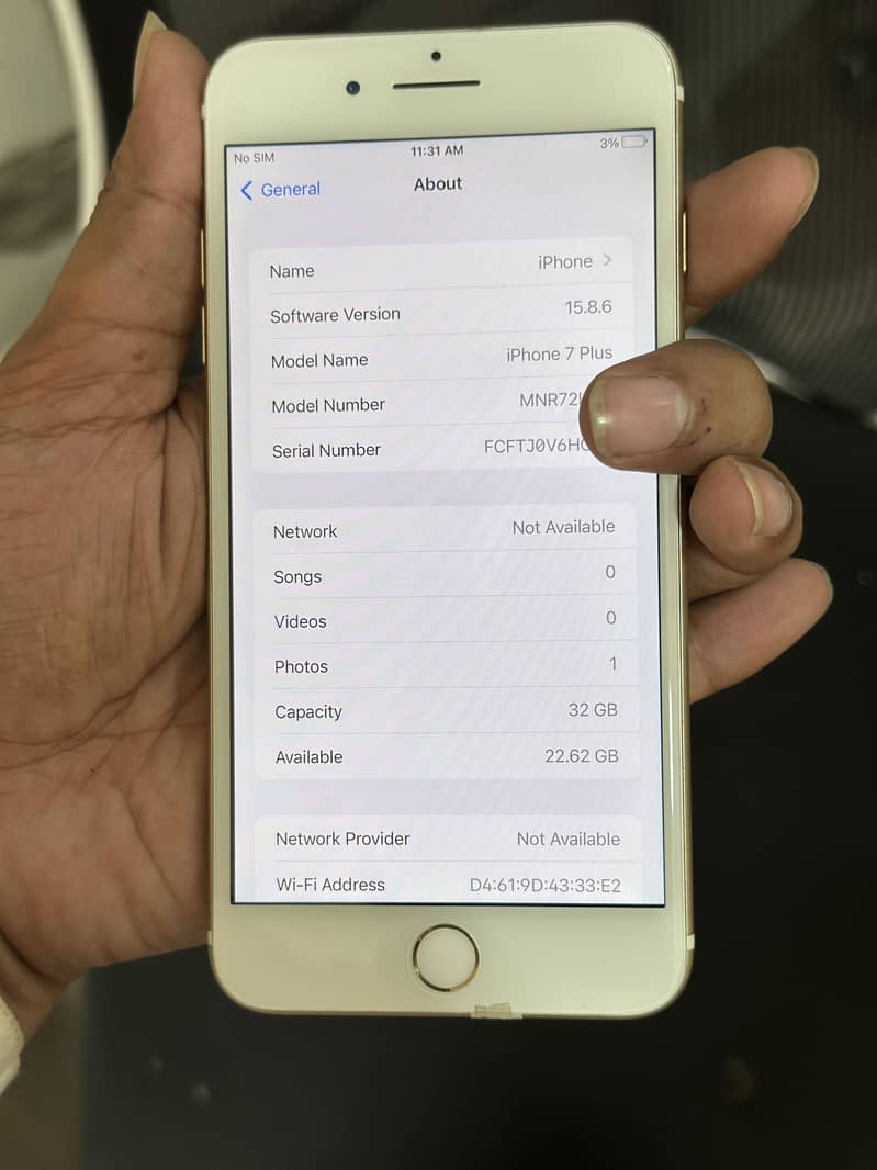 IPhone 7 Plus 2 month sim time 7