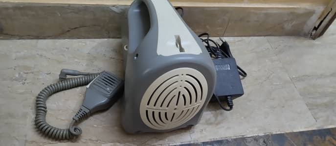 Megaphone speaker with mic
