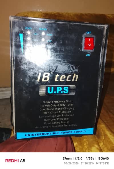 ups sall 1.5 year use 1000 watts with battery 12 v with stand