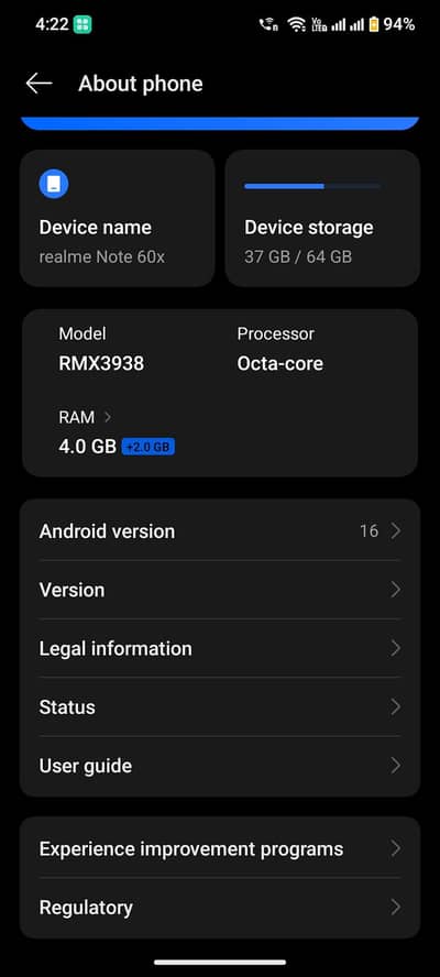 relme not 60 x