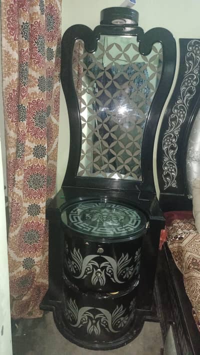 luxury bedroom furniture/bed set/dressing table/side tables