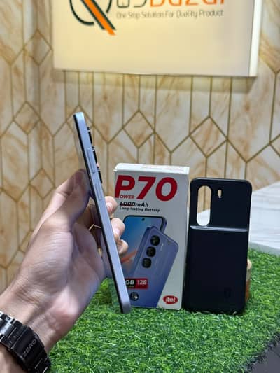 Itel P70 4gb Ram 128gb Storage With Box & Charger + 4000mah Power bank