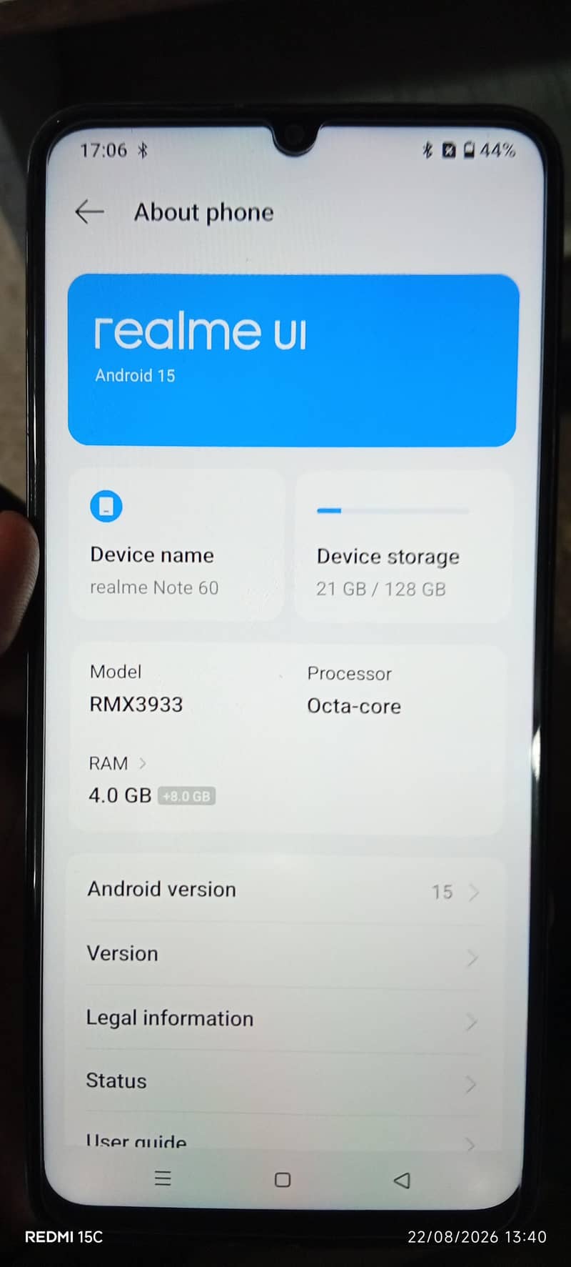 Realme Note 60 0