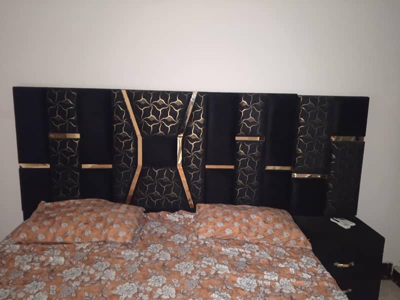 Bed with side table 2