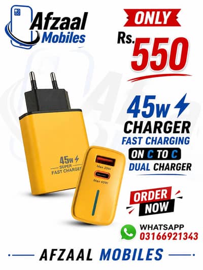 45W charger on discount
