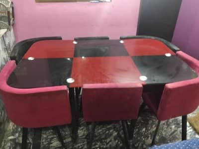 six seater dinning table