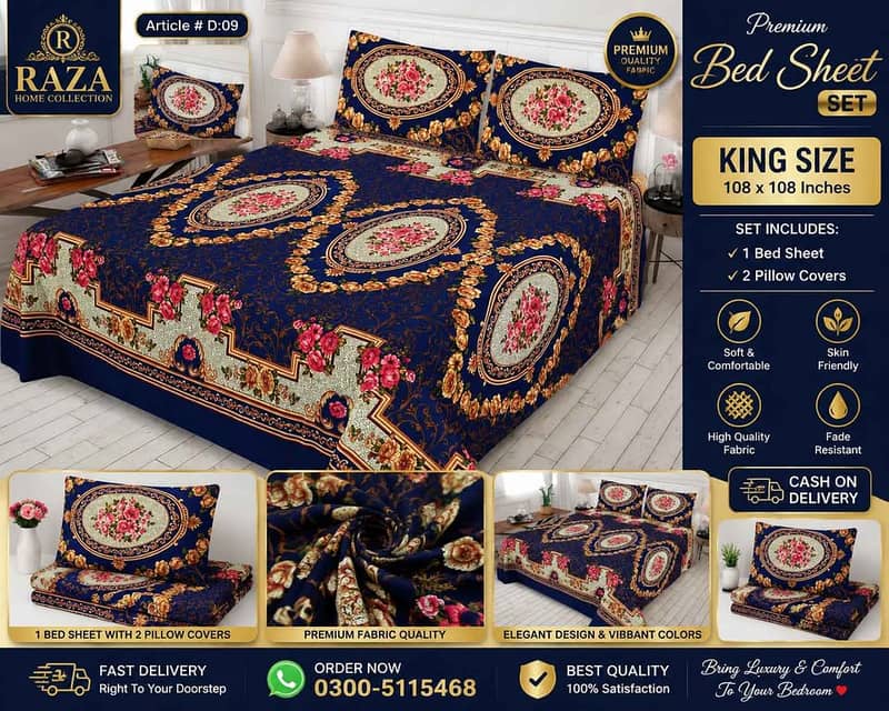 King Size Double Bed Sheets 1