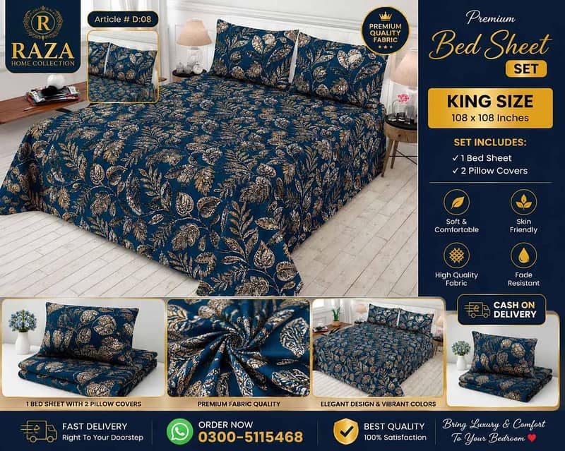 King Size Double Bed Sheets 9