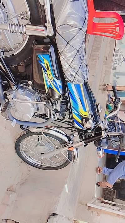 Honda 125 new bike black colour open letter argent sell
