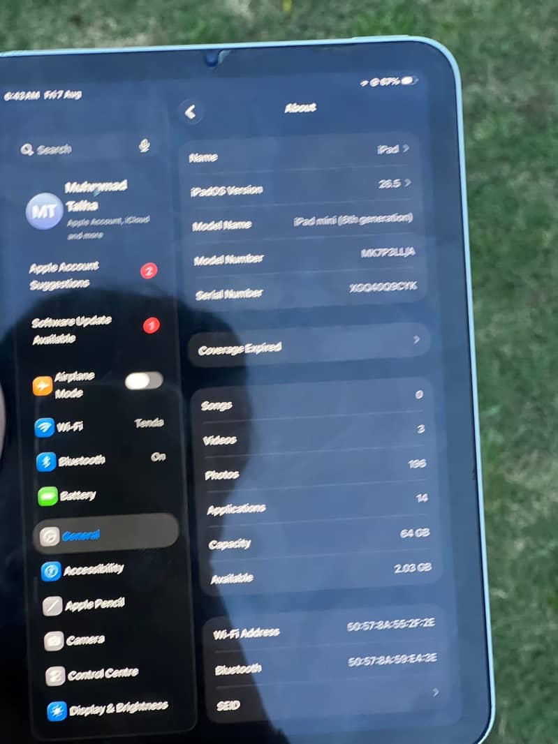 Ipad mini 6 with box 8