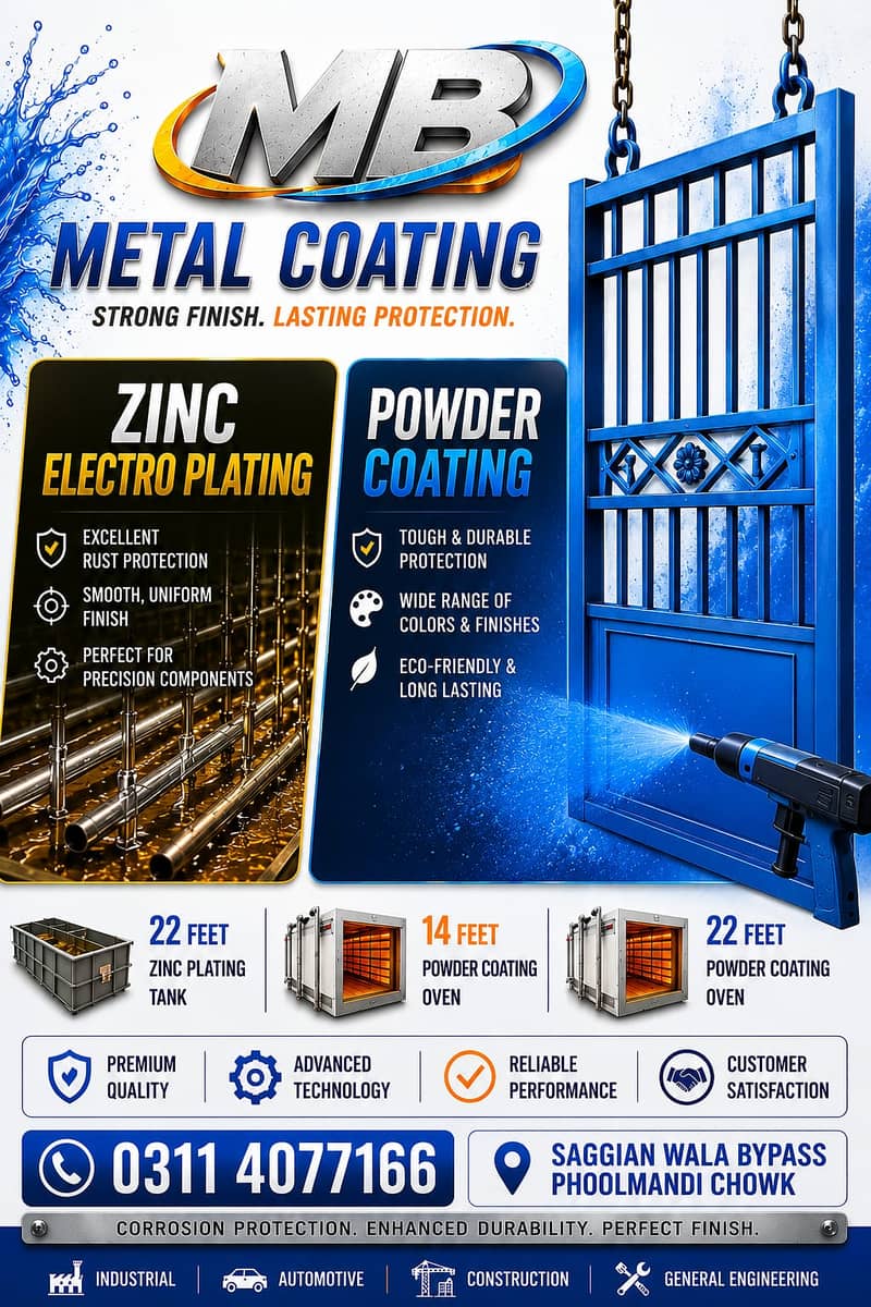 POWDER COATING/ELECTROPLATING/GALVANIZING /CONSTRUCTION 0