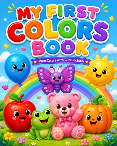 Colors Learning Book for Kids – Digital PDF