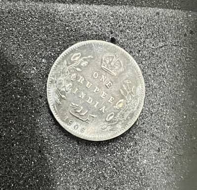 1 Rupee Coin Silver (British India) ​Year of Issue: 1906