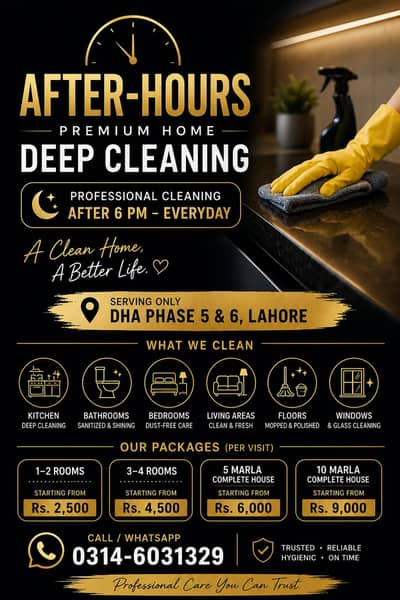 After Hours Home Deep Cleaning