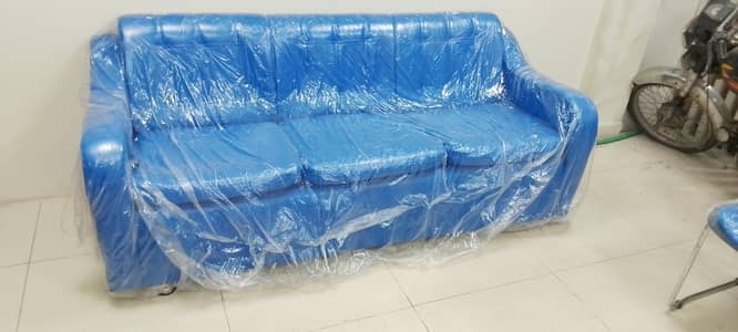 Brand New 3-Seater Blue Sofa | Office Reception & Home Sofa