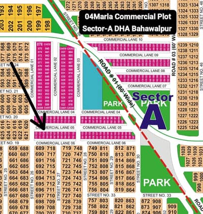 04Marla Commercial Plot Sector-A All Paid (With DC) Plot Available for Sale