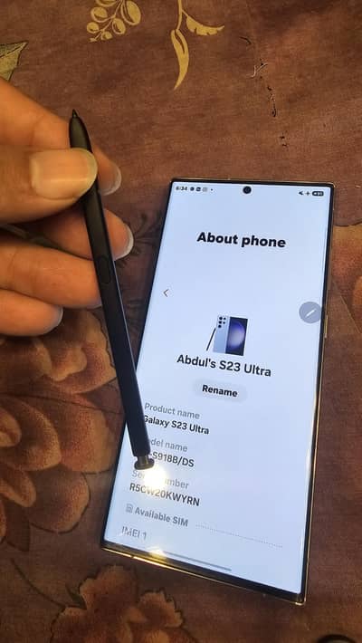 Samsung Mobile S23 Ultra 12/512 non pta approved