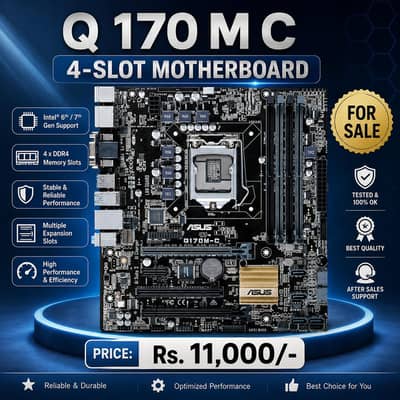 ASUS Q170M. C 4slot Motherboard for sale