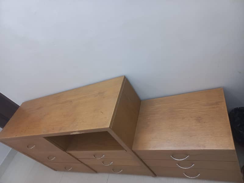 2 Bedside Table with Dressing table set 1