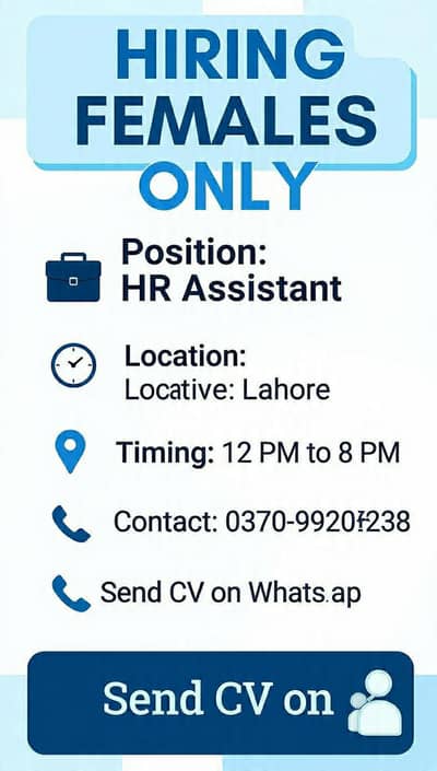 we are looking for a HR
