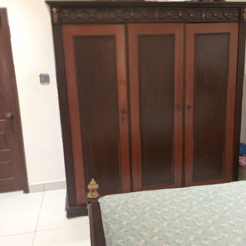 Complete King Size Solid Bed Room Set 5
