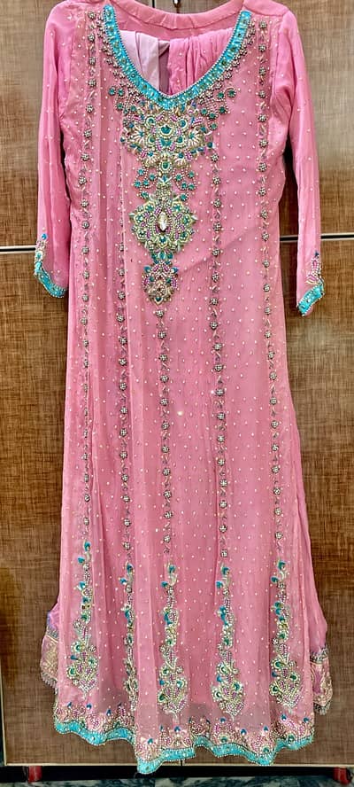 Walima 3 Piece Pink Dress