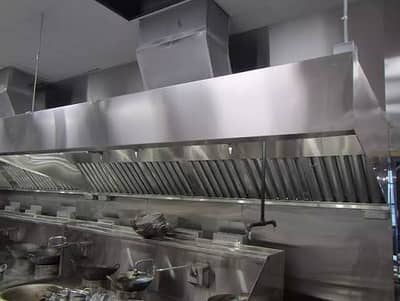 Commercial Kitchen Exhaust Hood - Restaurant Kitchen Chimney - GI Air