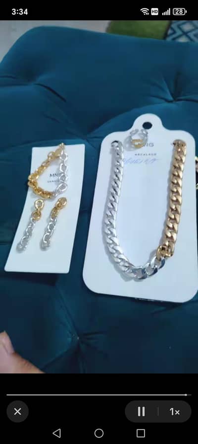 necklace set mango brand