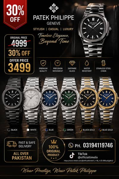 Patek Philippe Geneve | causal watch | mens watch