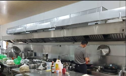 Industrial Air Ducting | Kitchen Hood | Exhaust Fan | Factory Cooling