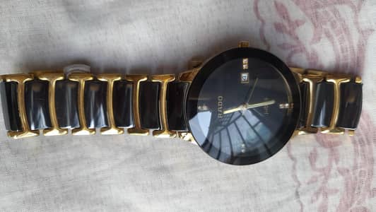 ​Rado Jubilé Style Elegant Men's Watch - Black Ceramic & Gold Bracelet