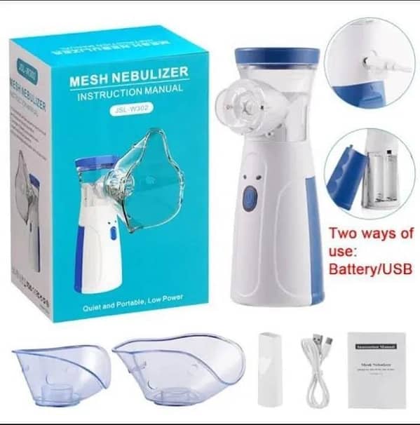 Ultrasonic Nebulizer - Nebulizers, Rechargeable Nebulizer Machine for Adults and Kids, Portable Nebulizer with Two Modes & Self-Cleaning Function for Breathing Problems