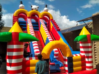Jumping castle / token ride / slides / games / jhuly / kids / kiddi