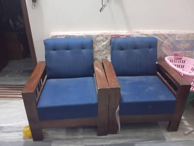 blue sofa