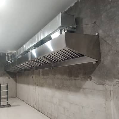 Commercial Kitchen Hood | Industrial Exhaust Fan | Air Ducting System