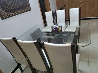 Pure Sheesham Wood Dining Table with 6 Chairs – Excellent Condition