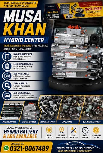 Car Battery | Hybrid Battery | Lithium Ion | ABS Unit | AGS | Battery