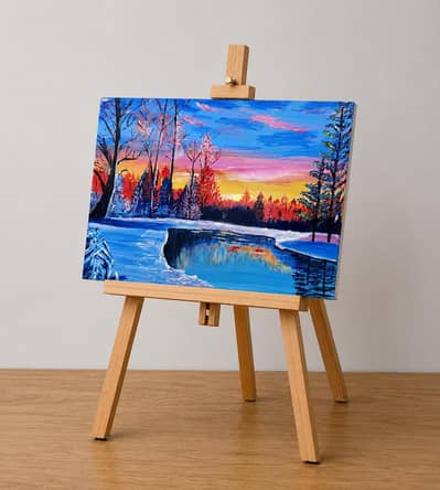 Modern Handcrafted Canvas Paintings for Living Room