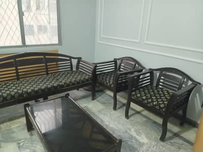 7 Seater sofa set with glass table