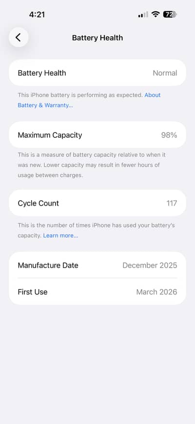 Iphone 17 pro max silver pta approved 256gb